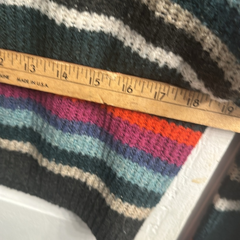 American Eagle Outfitters cozy crewneck striped sweater green size medium - Picture 5 of 5